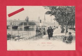 Zürich  Utoquai Lichtdruck anno 1901