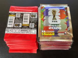45 Päckli à 7 Stück, Panini WM 2026 +36 Bilder Total 351 Stk