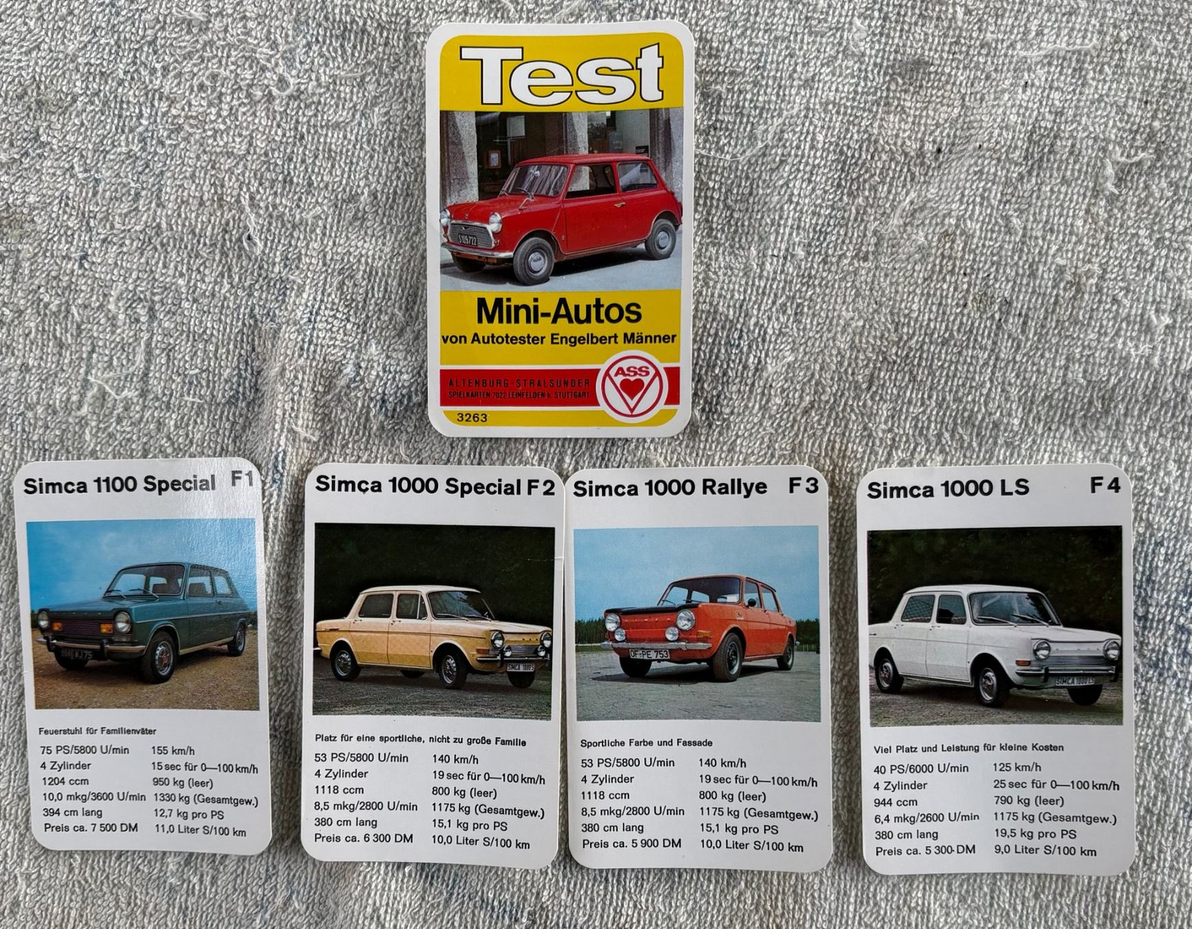 Giochi: QUARTETT MINI-AUTOS – Usato da Ostermundigen venduto da crazy-horse-1840 3