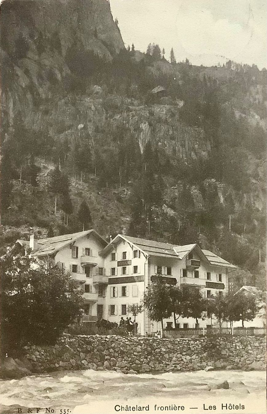 Cartoline postali: 1905 - CHÂTELARD FRONTIÈRE - Les Hôtels – Usato da Root venduto da ENGLAND-TREASURES 1