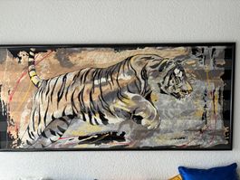 Tiger - Bild auf Holz