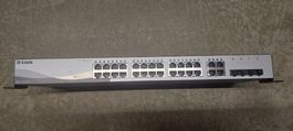 D-Link Switch DSG-1210-24, 24 + 4 + 4 SFP Ports
