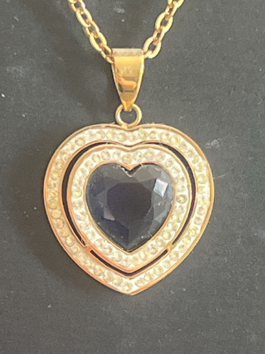 Catenine: Elegante Halskette mit Herzanhänger – Nuovo (secondo la descrizione) da Seon venduto da Sunny-Schmuck78 1