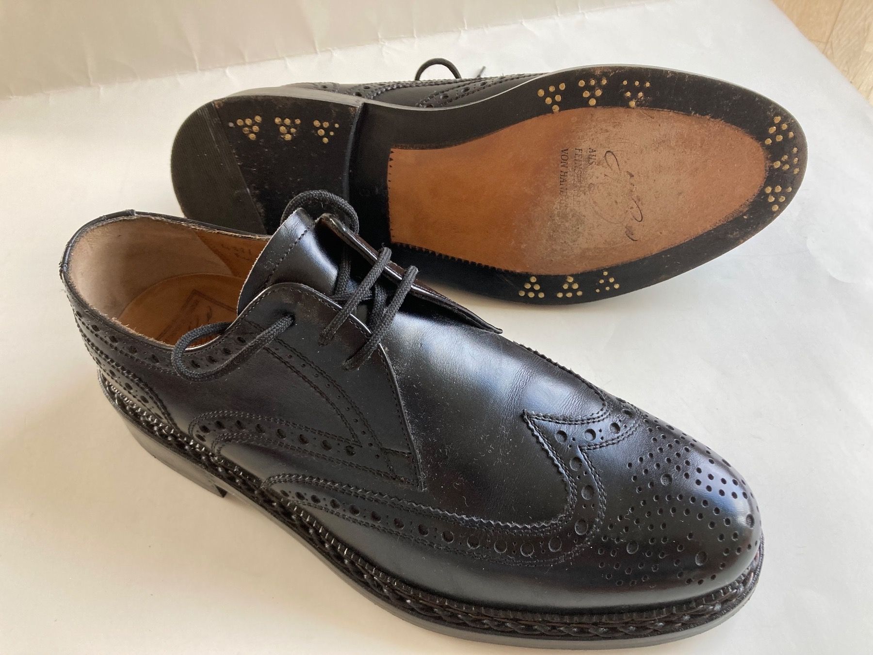 Scarpe da uomo: excl. Dinkelacker Budapester Herrenschuhe Gr 8, NP CHF 900.- – Nuovo (secondo la descrizione) da Chur venduto da Spuntz1 1