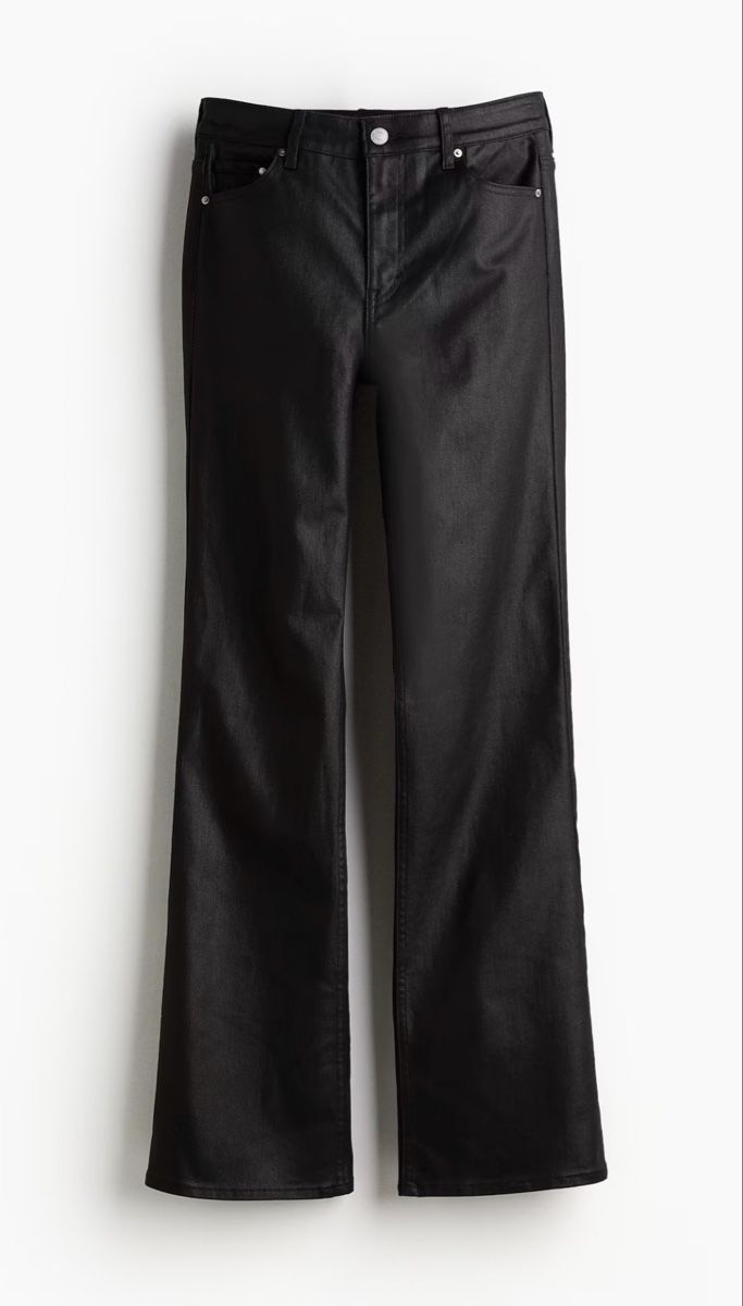 H&M Pantaloni: Schwarze Hose im Lederlook, Grösse 36 – Nuovo e nell'imballaggio originale da Lütisburg venduto da Patty_fer