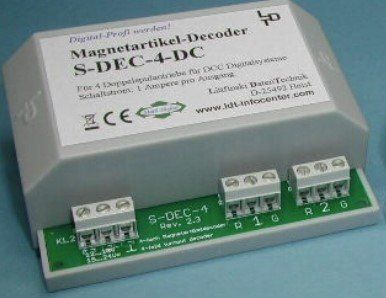 Modellini di ferrovie: Littfinski S-DEC-4-DC Magnetartikel-Decoder – Nuovo e nell'imballaggio originale da Schneisingen venduto da Ninkasi 1