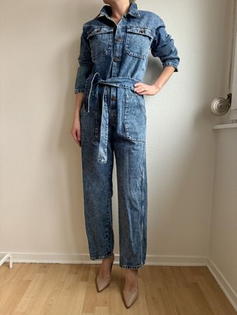Jumpsuit American Vintage blau Denim Grösse S