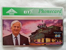 Telefonkarte British Telecom. Richard von Weizsäcker ungebr.