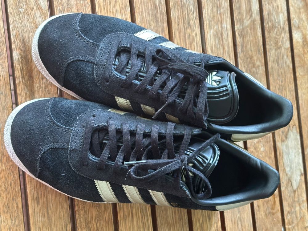 Adidas Gazelle, Gr. 40, Schwarz/Gold - Top Zustand! (Gebraucht) in Uster  fr CHF 99  mit Lieferung auf Ricardo kaufen