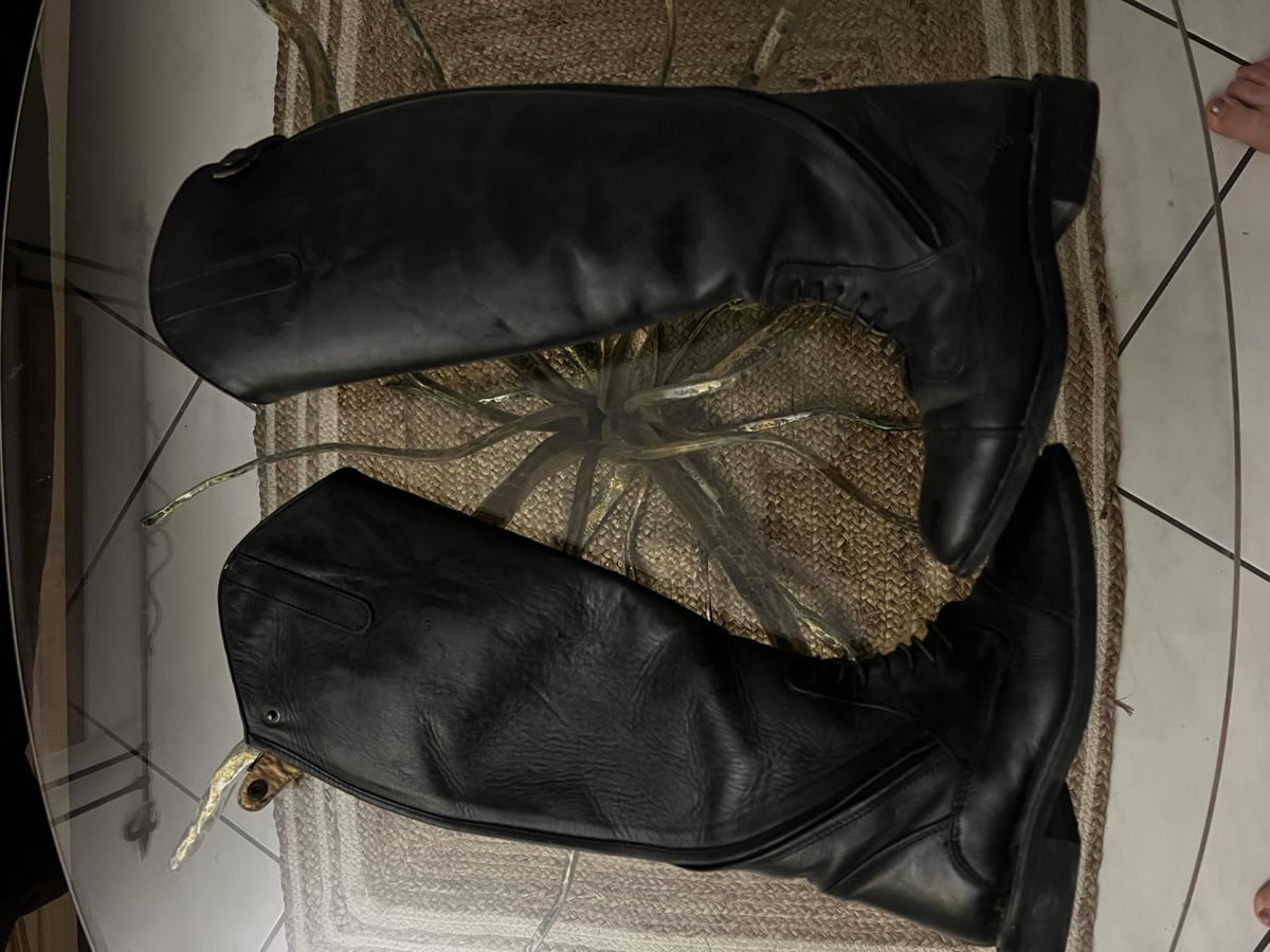Scarpe da donna: Italienische Leder Reitstiefel – Usato da Oerlingen venduto da Lucaphil01 1