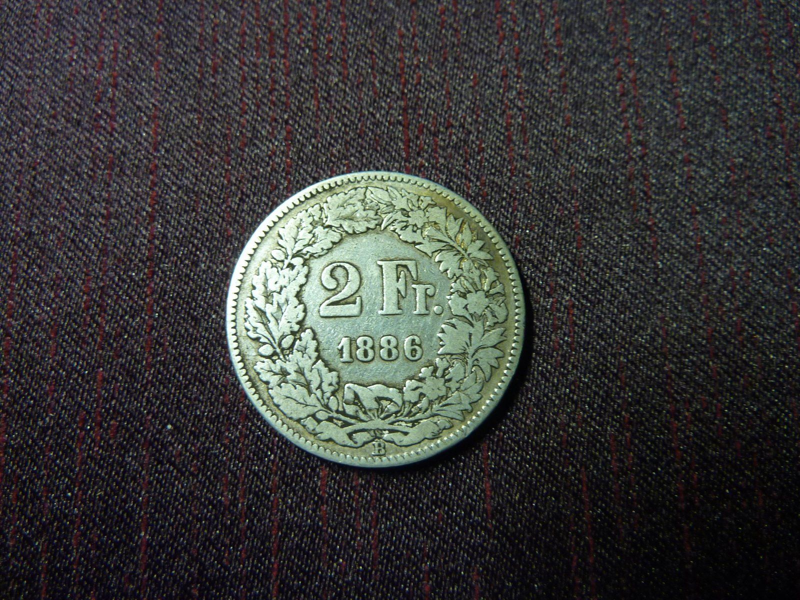Tutti le monete: 2 Franken 1886 silber – Usato da Altstätten SG venduto da Toscana1