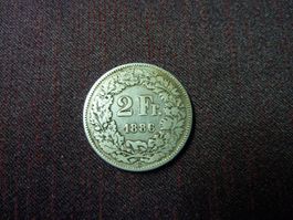 2 Franken 1886 silber