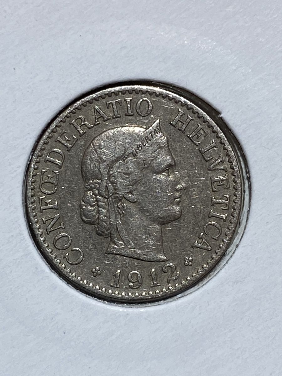 Tutti le monete: CH - 10 centimes - 1912 – Usato da Payerne venduto da Mike1682 1