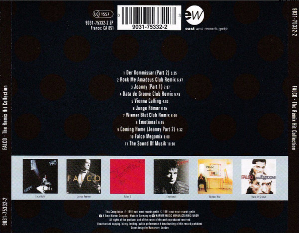 CD: Falco -  The Remix Hit Collection – Usato da Brunnen venduto da Barfly5 1
