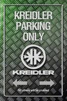 Metallic Blechschild-KREIDLER-PARKING ONLY