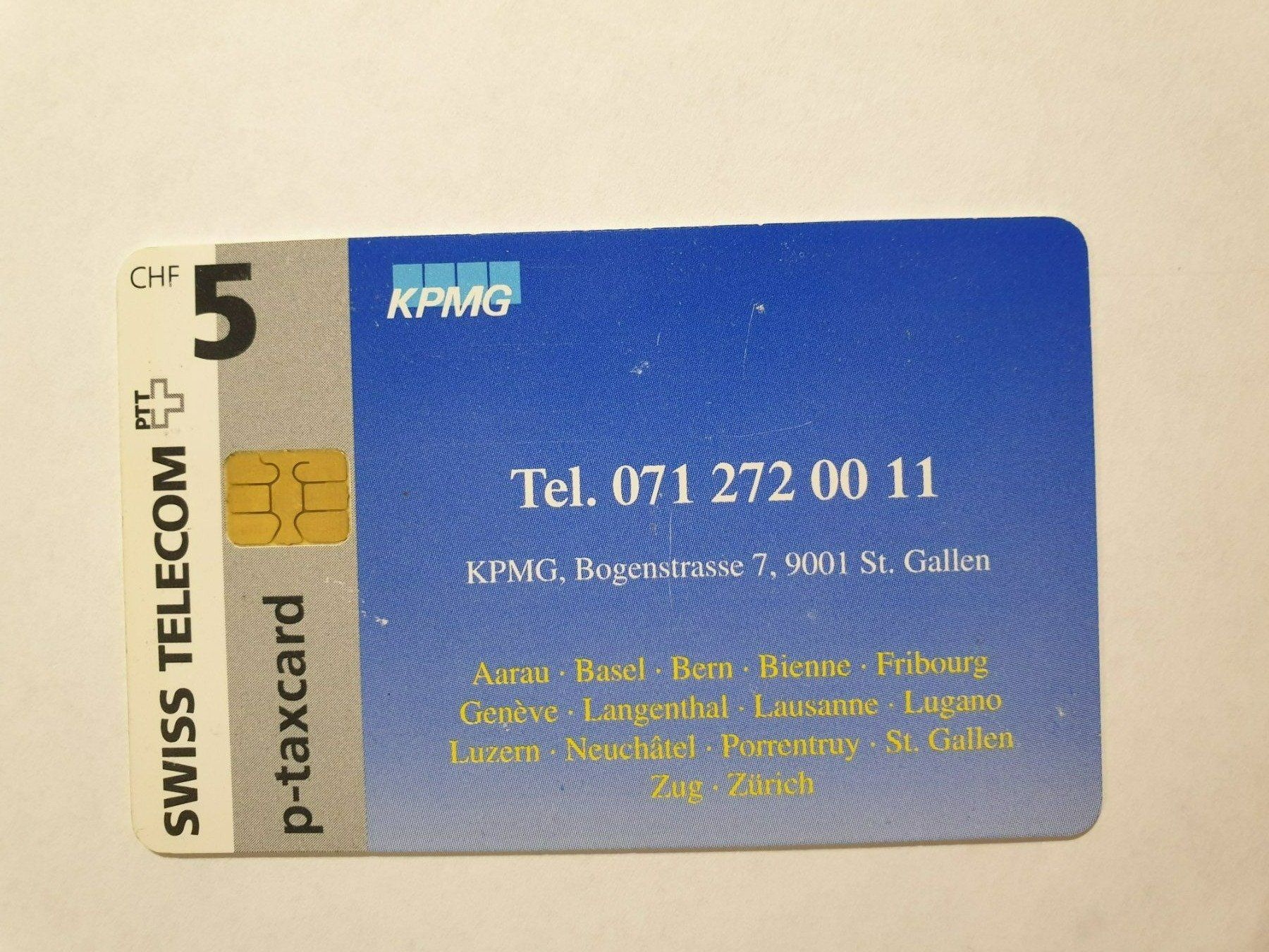 Telefon- & Taxkarten: KPMG St. Gallen – Gebraucht aus Rain von chesz