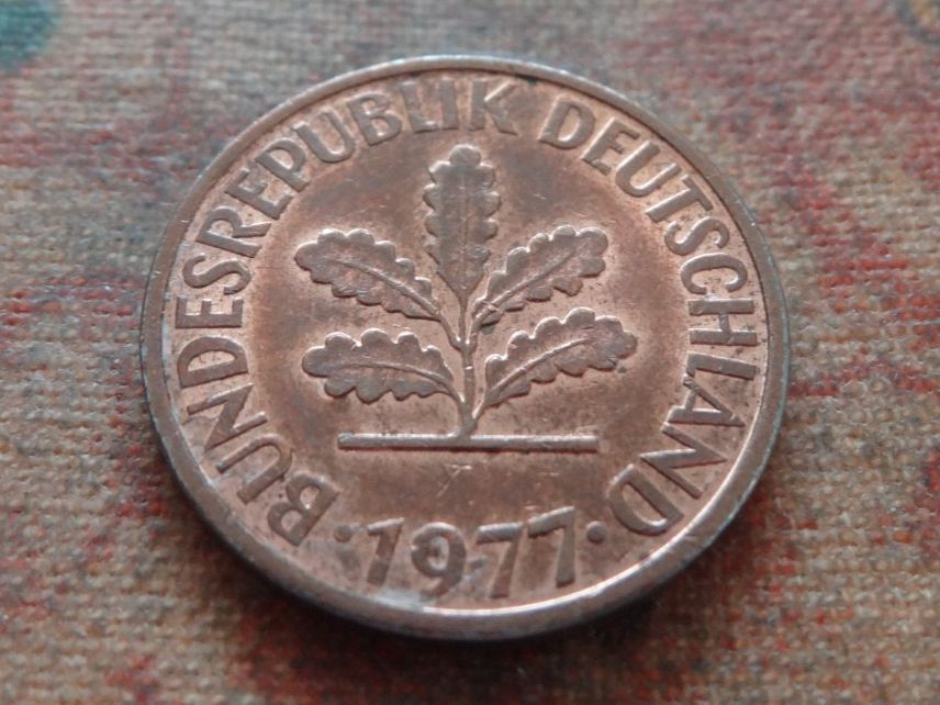 Tutti le monete: DEUTSCHLAND 2 Pfennig 1977 – Usato da Romanel-sur-Lausanne venduto da Swift13