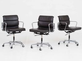 Vitra EA 217 Soft Pad Bürostuhl von Eames in Dunkelbraun