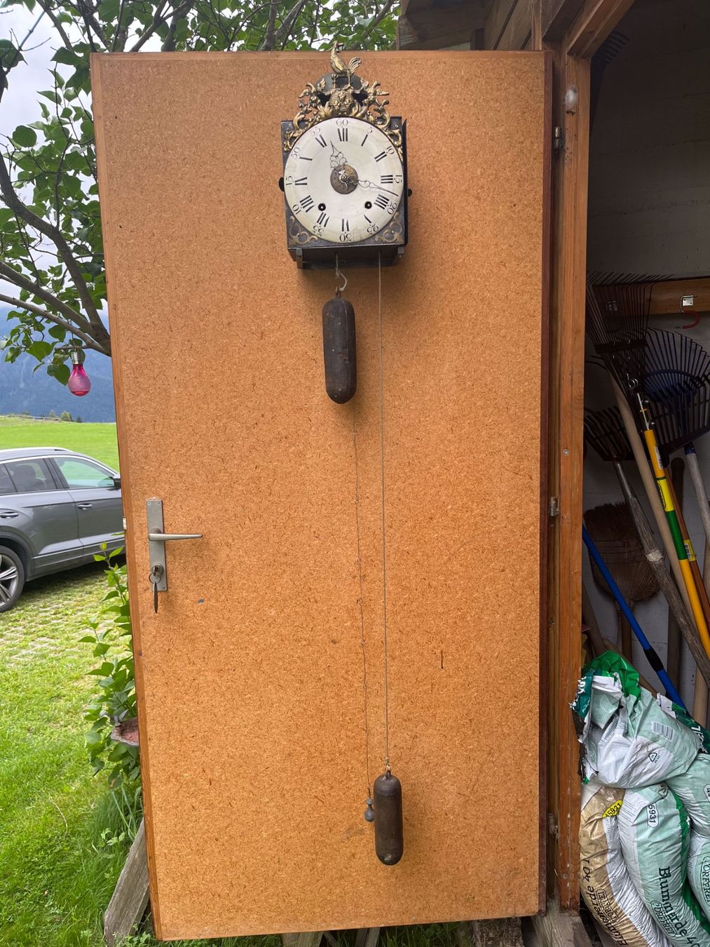 Orologi da terra & Orologi da parete: Antike Wanduhr Comtoise Coq – Usato da Lenz venduto da Klimbim7083 1