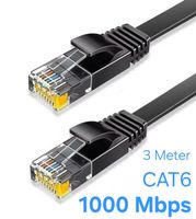 3 Meter RJ45 LAN CAT6 UTP Ethernet Kabel Câble Cavo 1000Mbit