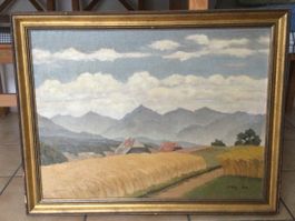 Une huile sur toile Paysage