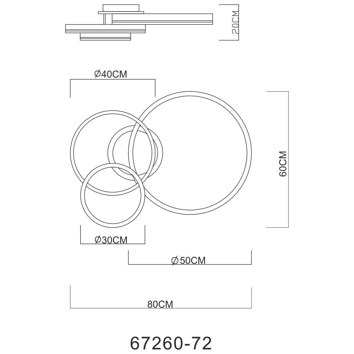 Lampadari & plafoniere: LED Deckenleuchte, CCT, 80 cm x 60 cm – Nuovo (secondo la descrizione) da Kreuzlingen venduto da Smart-Light 9