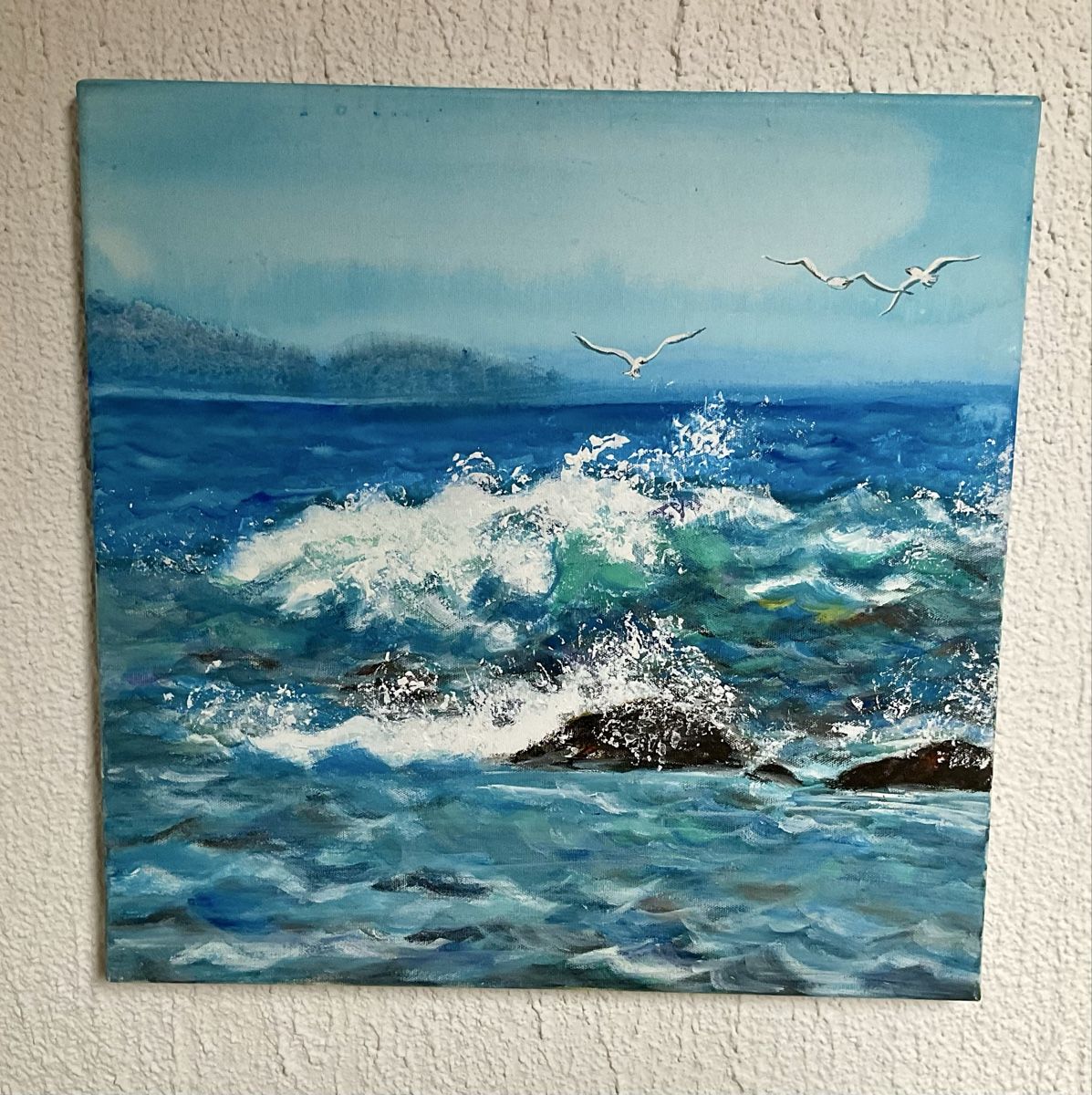 Posters & Illustrations: Gemälde Meer Möwen Leinwandbild Bild – D'occasion à Endingen par nathan05 2