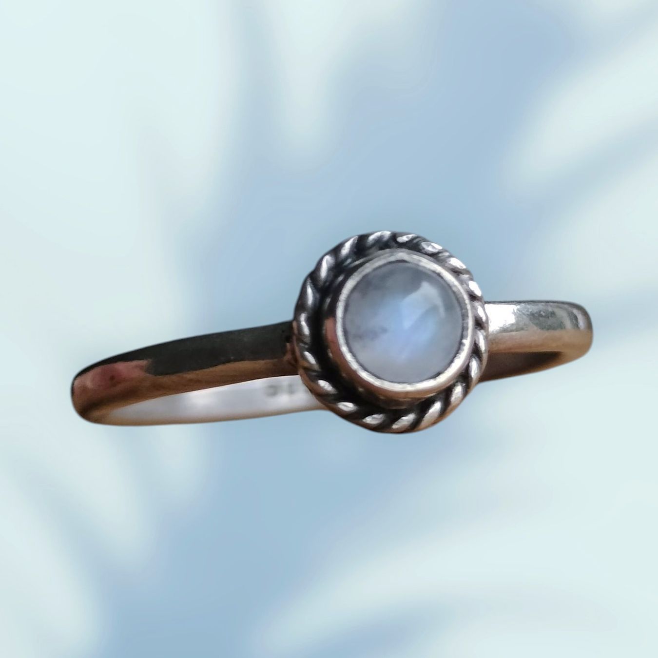 Anelli: Silber Ring 925 mit Regenbogen Mondstein – Nuovo (secondo la descrizione) da Schwyz venduto da els_7cys 1