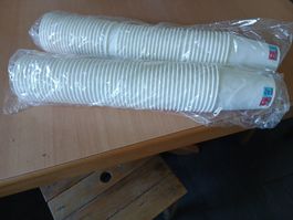 Pappbecher weiss 2x 50 Stk. neu und originalverpackt