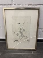 Alte surreale Original Radierung, 1973, Nr. 1/10