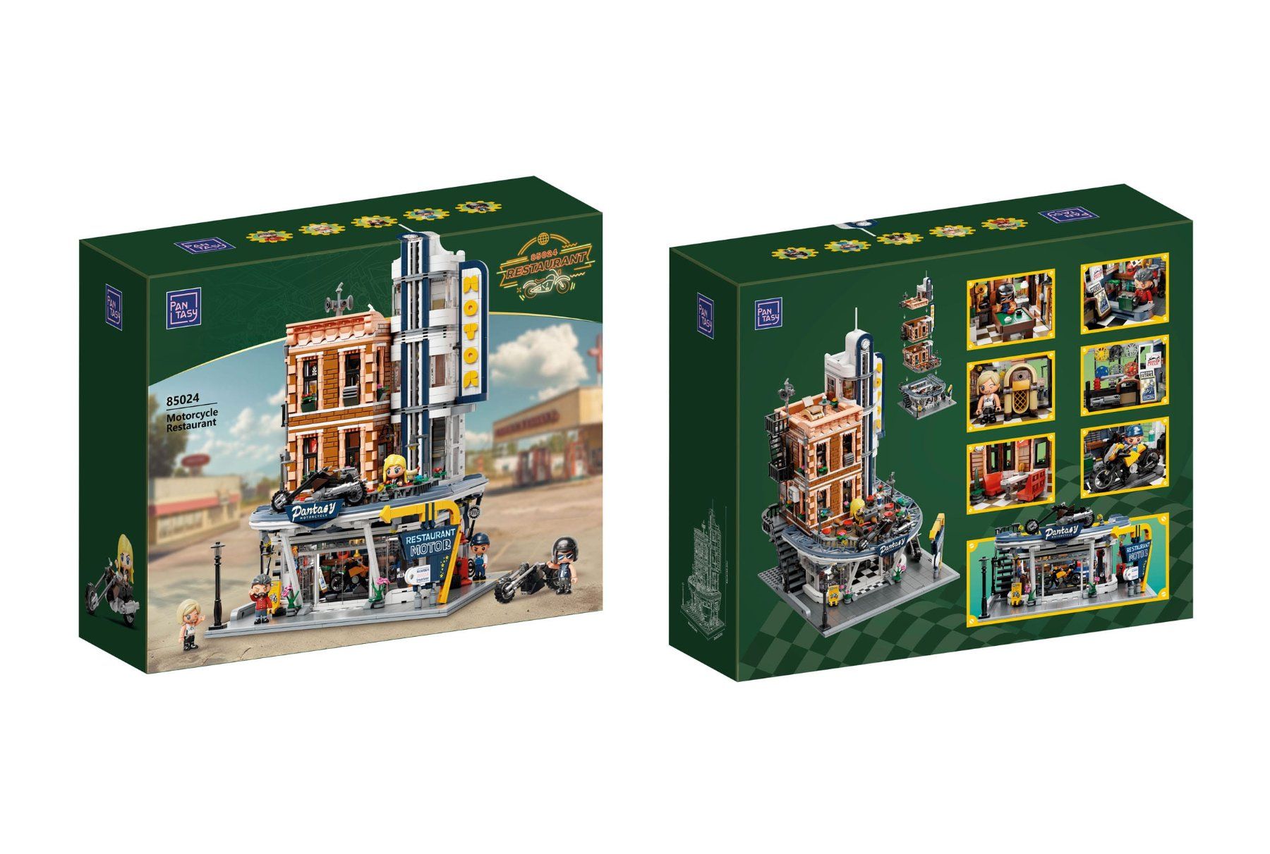 Lego Kit di costruzioni: Pantasy Original Jeu de construction Motorcycle Restaurant – Nuovo e nell'imballaggio originale da St-Imier venduto da ATTAKSHOP 5
