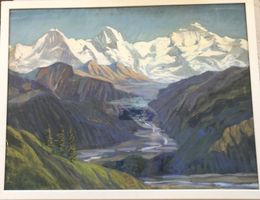 Ölgemälde nach Ferdinand Hodler - Eiger Mönch Jungfrau 1941