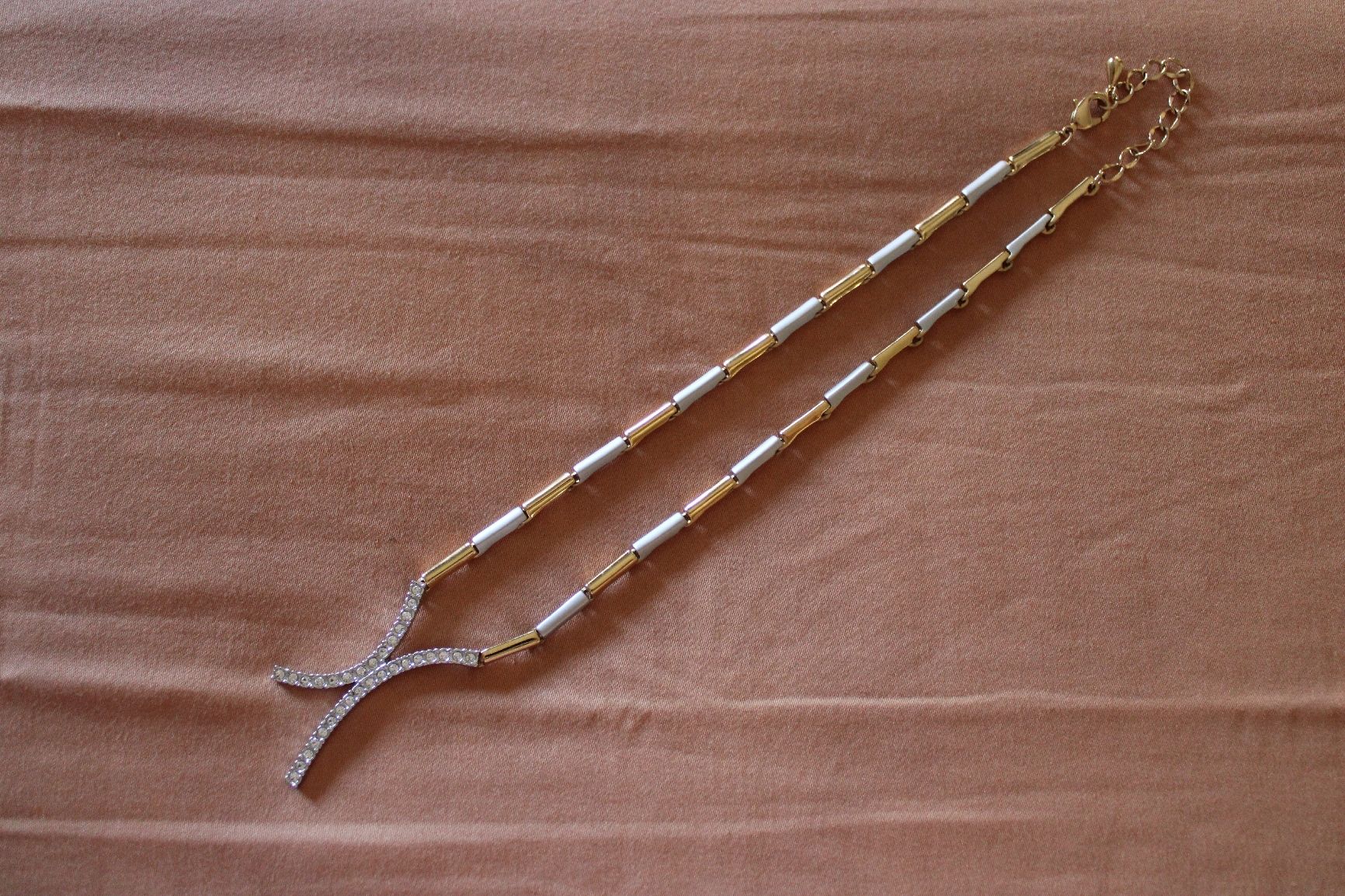 Catenine: Two toned Necklace, with Swarovski Crystals – Nuovo (secondo la descrizione) da Zürich venduto da nir_n9jc 5