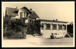 Wettingen, Hotel Bahnhof mit Strassenpar