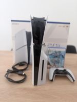 Sony PlayStation 5 Slim Disc mit Controller und Spiel