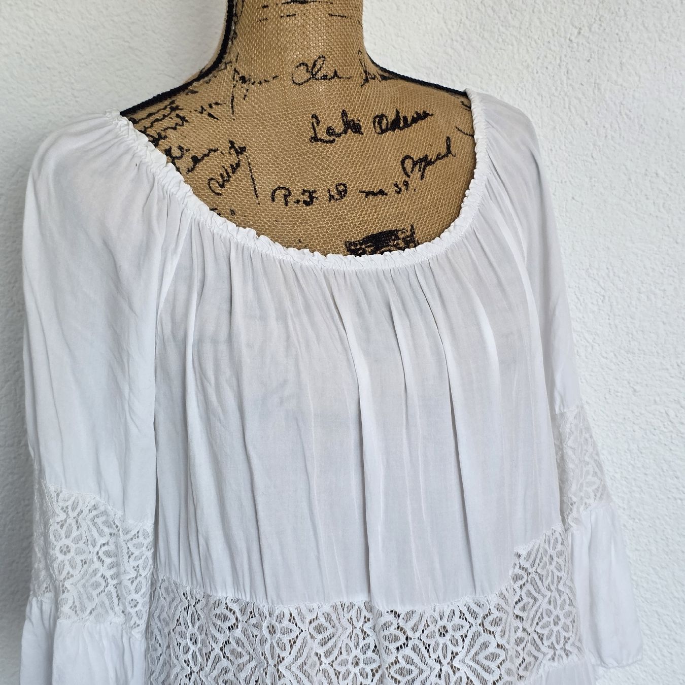 Robes: Weisses Sommerkleid mit Spitze - Grösse M – D'occasion à Rheinsulz par Gilea 3