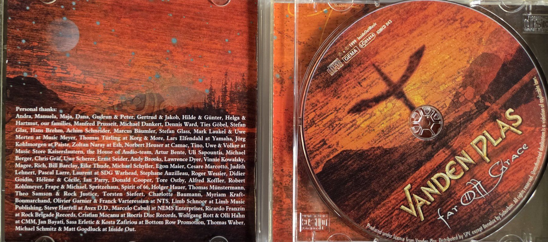 CD: Vanden Plas - Far Off Grace - CD Inside Out in Silpcase – Nuovo (secondo la descrizione) da Biberist venduto da Beaver58 2
