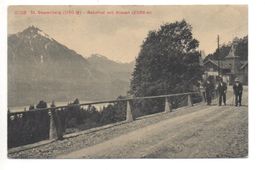 BEATENBERG Bahnhof mit Niesen gel. 1910 n. Pesey s. Carouge