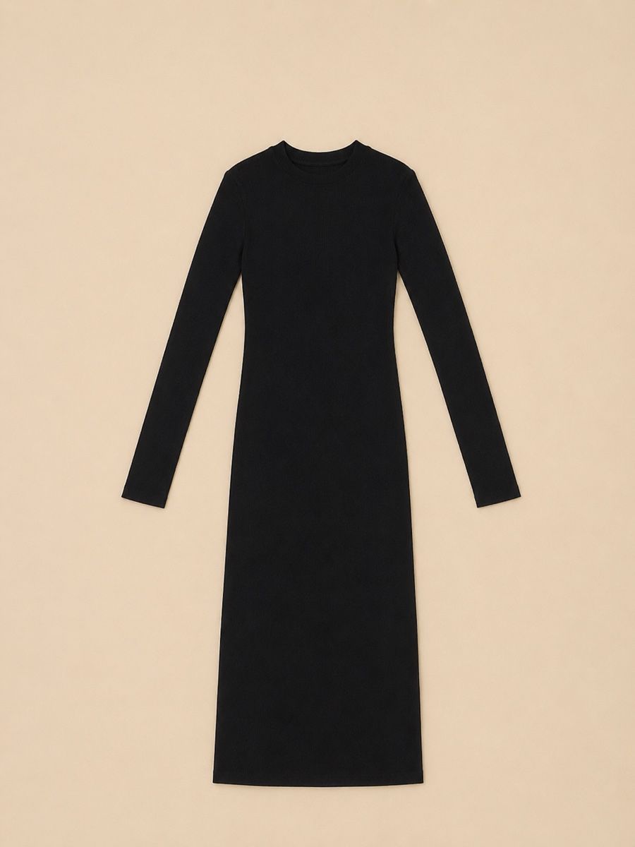 Vestiti: ROBE NOIRE MIDI À MANCHES LONGUES – Nuovo (secondo la descrizione) da Lausanne venduto da KeNaChic 1