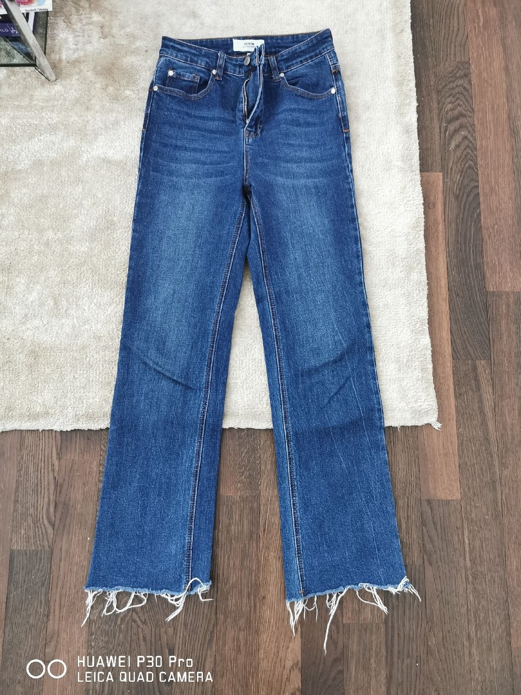 Jeans: Jeans mit Fransen Gr. 34/36, dunkelblau – Neuf (Voir description) à Erlenbach ZH par alisamilana