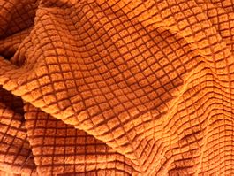 Housse Fauteuil Orange Extensible en Tissu Gaufré, Neuf! ...