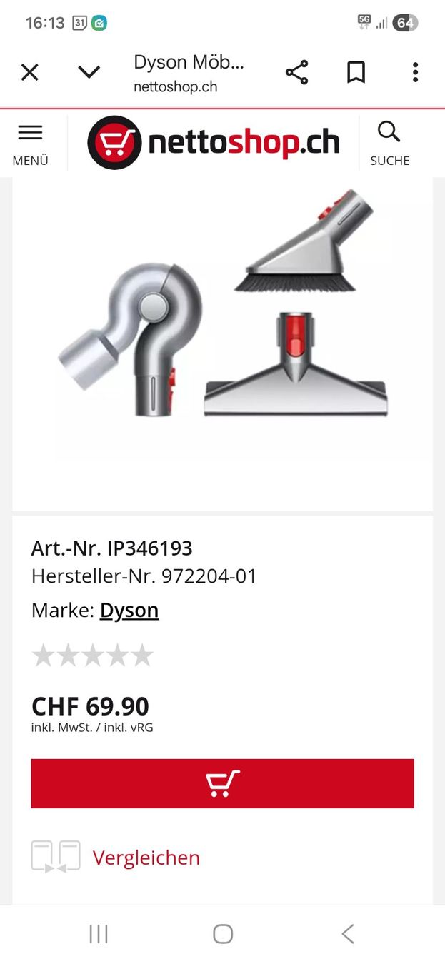 Dyson Aspirapolveri & Accessori: Dyson Aufsatz NEU ungebraucht – Nuovo (secondo la descrizione) da Oberuzwil venduto da Umlobo 1