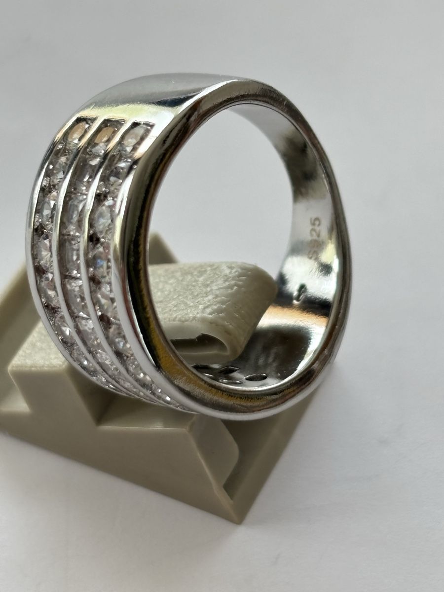 Anelli: Silber Ring mit Zirkonia Steinen 925 – Usato da Langnau am Albis venduto da flusspflege 5
