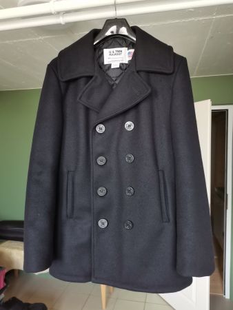 Navy Peacoat, Classic Melton Wool, Peacoat, Seemannsjacke