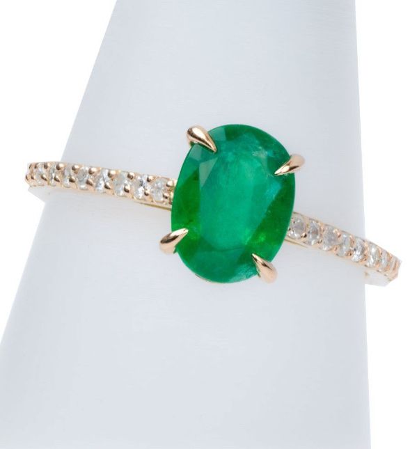 Anelli: 1.55ct Natur Smaragd Ring mit Diamanten – Nuovo e nell'imballaggio originale da Untersiggenthal venduto da TimeandShine 3