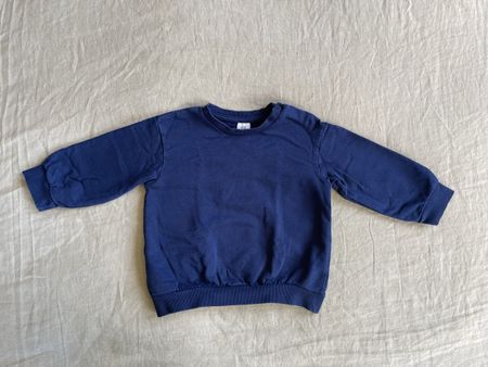 H&M Sweatshirt, Gr. 80, dunkelblau