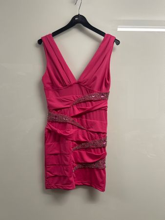Etuikleid Cocktailkleid mit Strasssteinen Gr S NEU