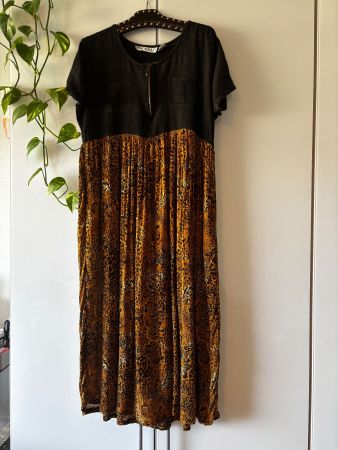 JANE ASHLEY VINTAGE Kleid mit Animalprint Gr. L