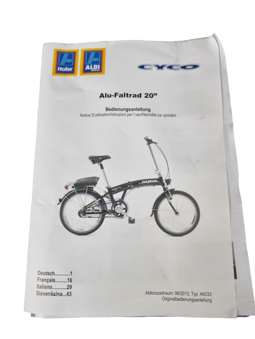 Biciclette: CYCO Alu Faltrad 20" – Usato da Wangen b. Olten venduto da Restwert_Wangen