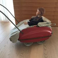 alter Puppenwagen ERIKA aus Blech